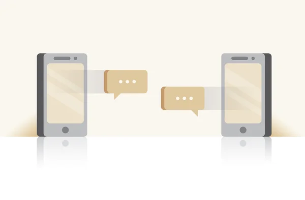 Messages sms de chat en ligne Internet — Image vectorielle