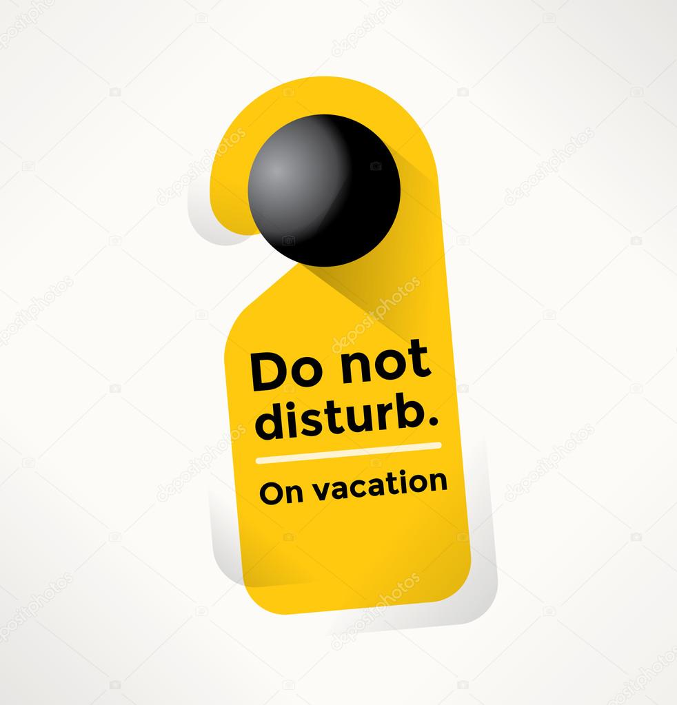 do not disturb door