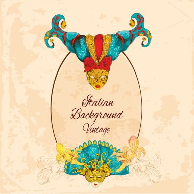 Venedik Maske arka plan