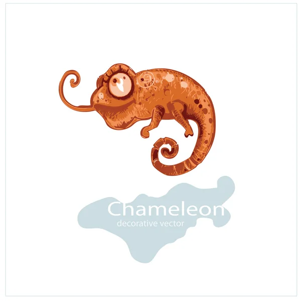 Cartoon chameleon animal — Stock Vector