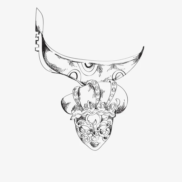 Dekoratif Venedik Maske