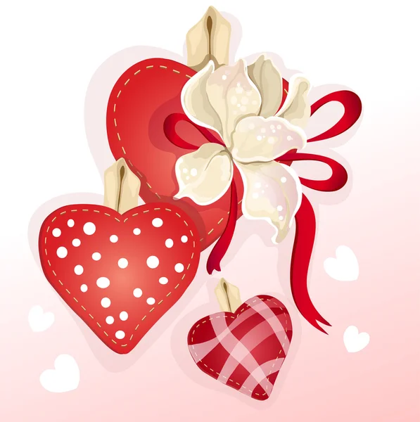 Vintage valentines day card — Stock Vector