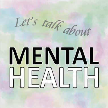 Yazılı farkındalık posteri. Erkek Sağlığı 'ndan bahsedelim. Pastel suluboya arka planlı.