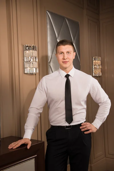 Successful businessman. handsome young man in formalwear — Stock Photo, Image