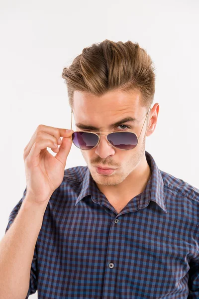 Handsome man in glasses — Stock Photo, Image