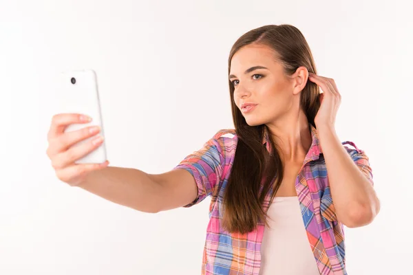 若い女性を selfie 写真 — ストック写真