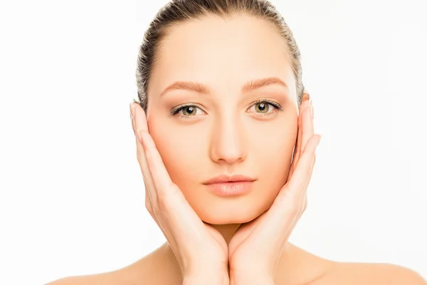 Portrait de jolie femme avec une belle peau — Photo