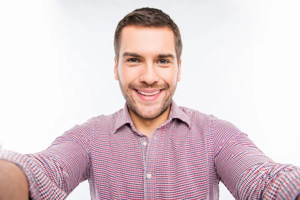 Selfie of handsome young man — Stock Photo, Image