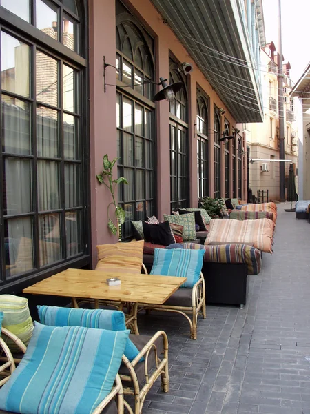 The romantic open-air café