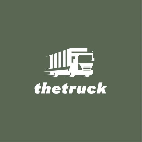 Signo de vector de camión para la tendencia de transporte y entrega — Vector de stock
