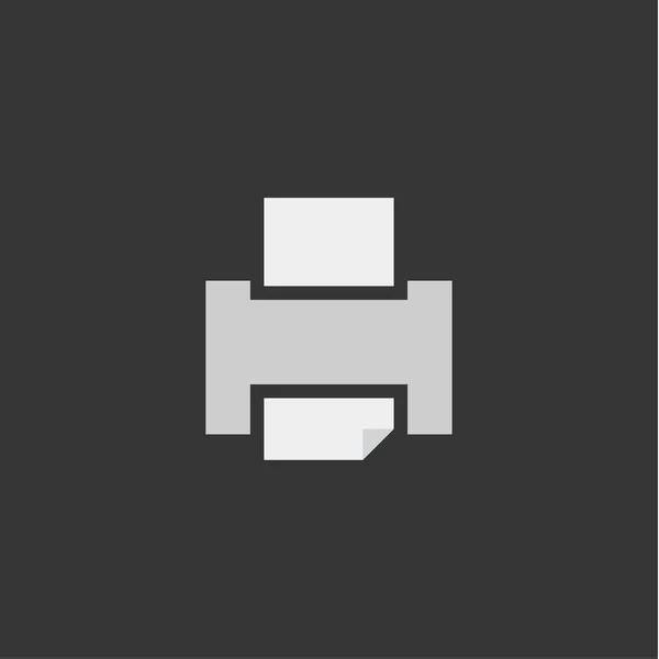 Impressora design de logotipo moderno ícones planos —  Vetores de Stock