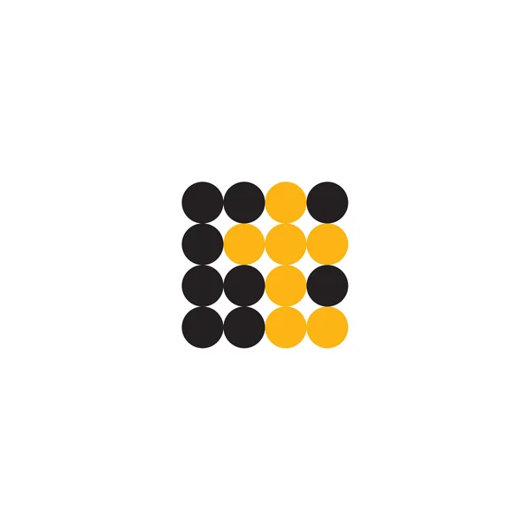 T betű absztrakció sárga vektor jelentkezzen be a lapos stílusú, modern minimalizmus formájában — Stock Vector
