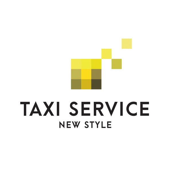 Taxi serwis loga znak streszczenie geometrycznej ilustracja nowoczesne mieszkanie w minimalizm — Wektor stockowy