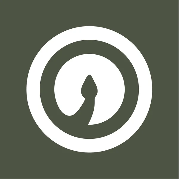 眼镜蛇蛇头卷 logo 简约矢量设计模板元素为您的应用程序或企业形象 — 图库矢量图片