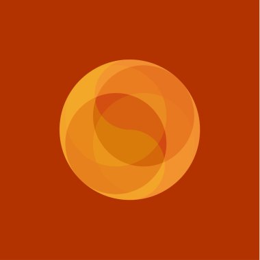 Ateş topu soyut illüstrasyon iş kaplaması için