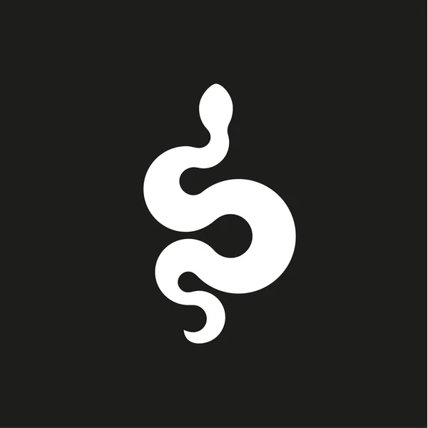 Prstencové hadí znamení ikony v plochý design stylu vektorové ilustrace moderní kvalita — Stockový vektor