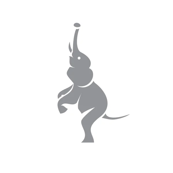 Olifant in minimalisme dierlijke illustratie logo moderne trends platte symbool — Stockfoto