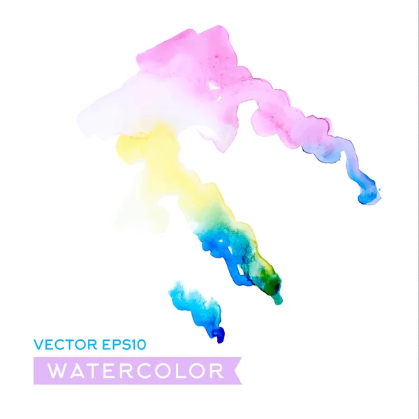 Gambar abstrak warna air, ilustrasi vektor berkualitas tinggi - Stok Vektor