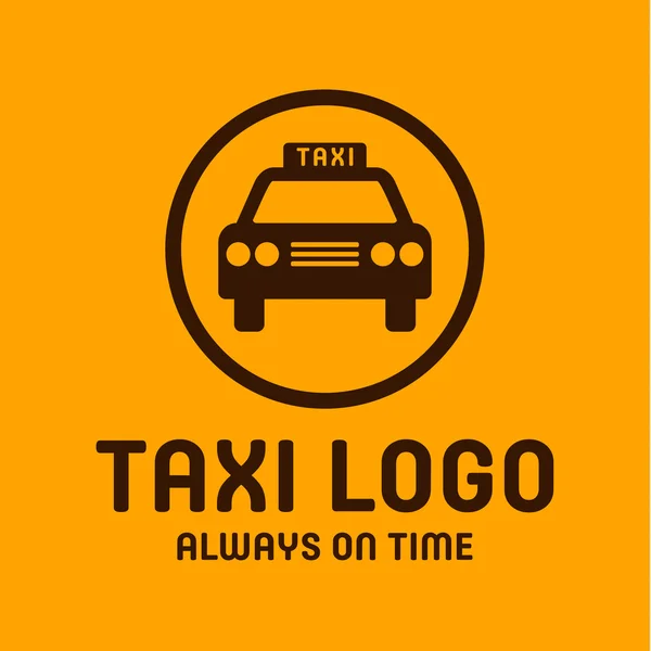 Ταξί κίτρινη λογότυπο εικονίδιο στυλ τάση διάνυσμα αυτοκίνητο πινακίδα, εικονογράφηση — Διανυσματικό Αρχείο
