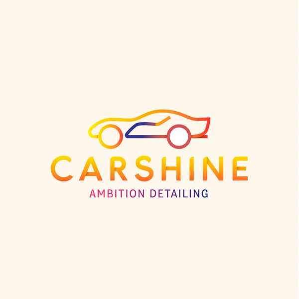 Logo Machine Car shine vector line outline mark color