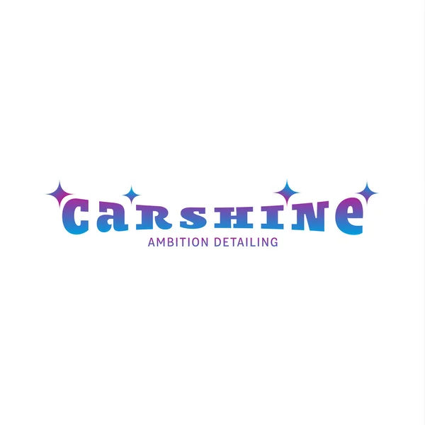 Logo car shine gradient vector illustration, color mark — Διανυσματικό Αρχείο