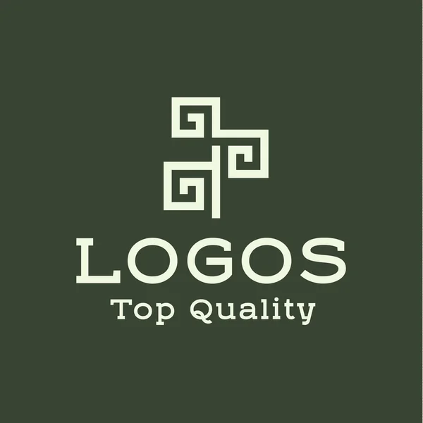 Logo abstracto árbol plano estilo vector ilustración — Archivo Imágenes Vectoriales