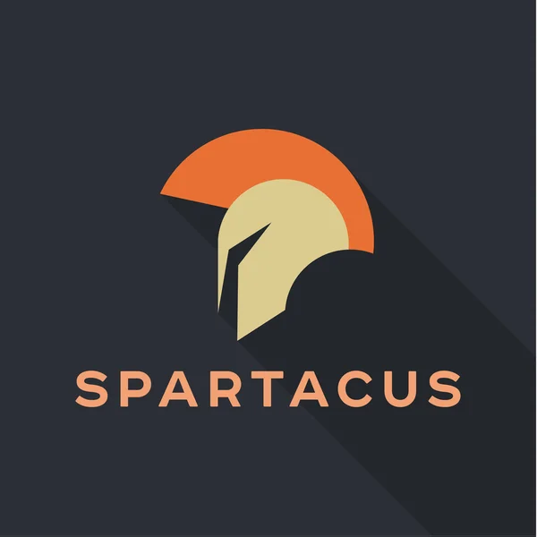 Spartak Roman helmet logos icon vector qualitative trend flat — ストックベクタ