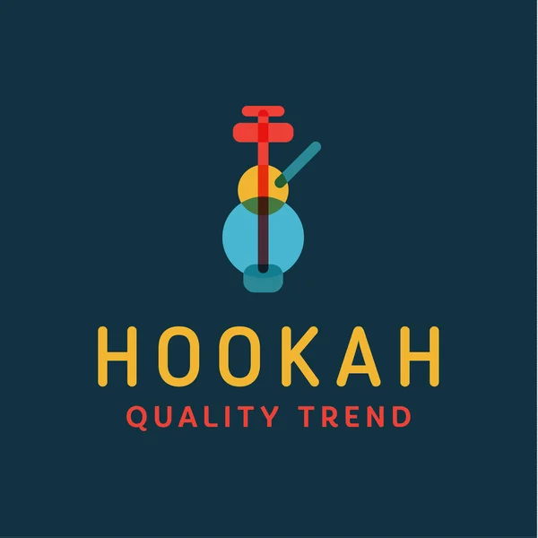 Hookah merokok shisha merek tembakau untuk perusahaan Anda, logotype kualitas - Stok Vektor