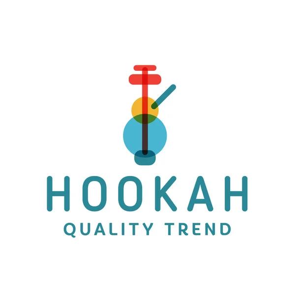 Hookah smoking shisha tobacco brand for your company, a quality logotype — ストックベクタ