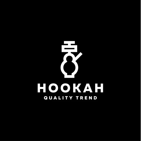 Hookah smoking shisha tobacco brand for your company, a quality logotype — 图库矢量图片