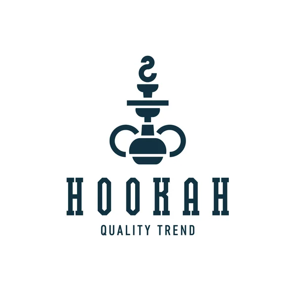 Hookah smoking shisha tobacco brand for your company, a quality logotype — ストックベクタ