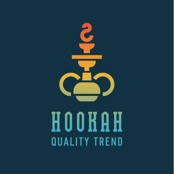 Shisha hookah for tobacco smoking and mixtures your company brand, quality gradientyny contour logotype
