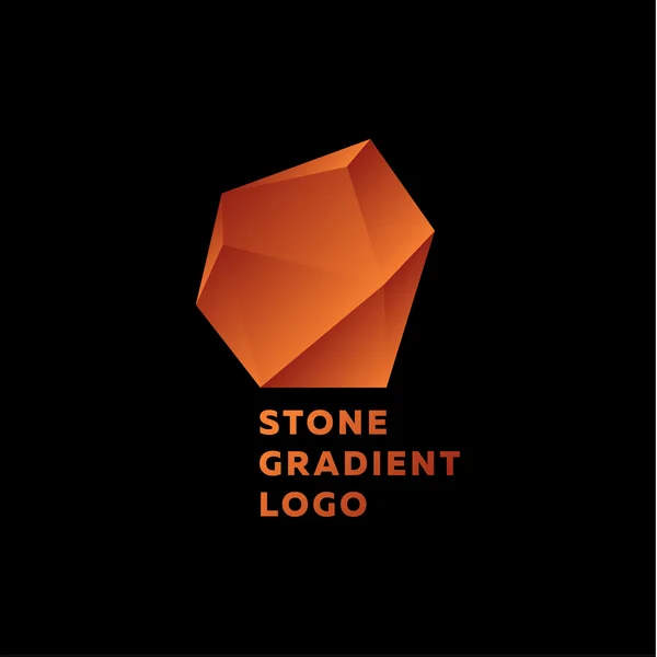 Gradientes de piedra de bronce signo de tendencia ilustración, logotipo — Archivo Imágenes Vectoriales