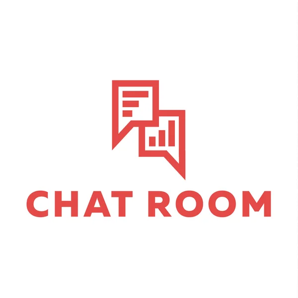 Icons minimalist Chat room Message range Wireless sign of the Trend Flat — Stock Vector
