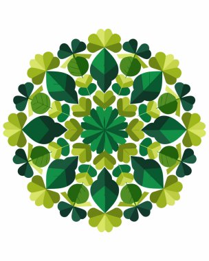 Çiçek süslemesinin vektör çizimi