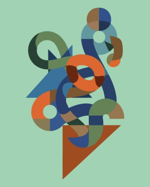 besleme için vektör renkli geometrik desen ve arkaplan deseni