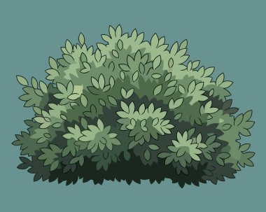 Çiçekli yeşil çalı