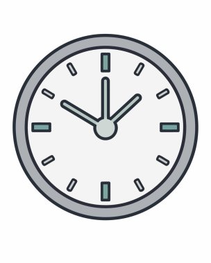 Zaman yönetimi simgesi vektör illüstrasyonu