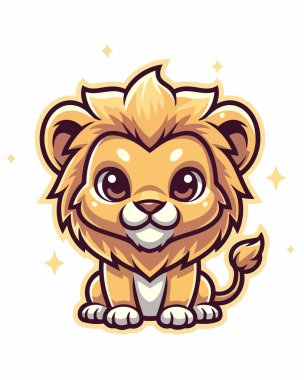 Şirin kaplan çizgi filminin Vektör İllüstrasyonu