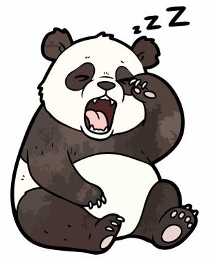 Huzurlu ve tapılası bir panda huzur içinde esniyor, rahatlama ve sakinleşme hissi veriyor. Bu büyüleyici illüstrasyon, doğanın sükunetine ihtiyaç duyan projeler için mükemmel bir dinlenme ve rahatlık anı yakalıyor..