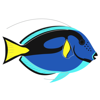 Tatlı karikatür balinasının vektör çizimi