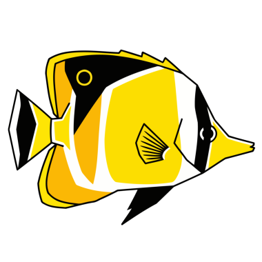 Sarı balıklı bir resim.