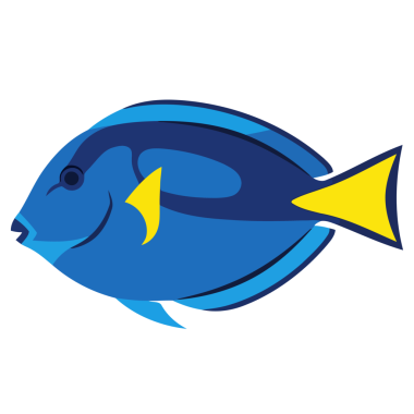 balık simgesi vektör illüstrasyonu