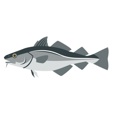 Balık ikonu. vektör illüstrasyonu.