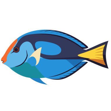 Balık vektör simgesi. karikatür vektör logosu beyaz arkaplan balığında izole edildi.