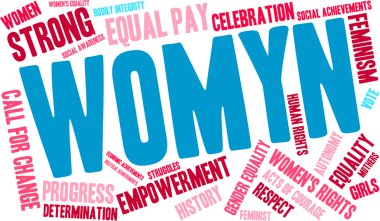 Womyn kelime bulutu