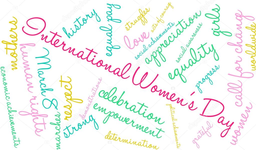 International Women's Day Word Cloud