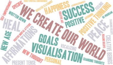 We Create Our World Word Cloud