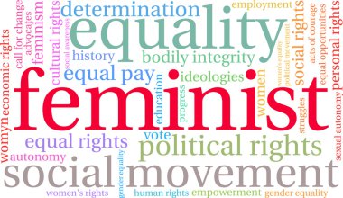 Feminist kelime bulutu