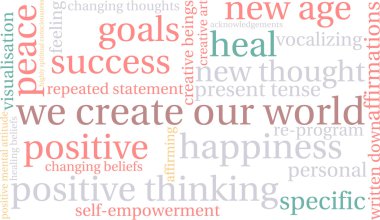 We Create Our World Word Cloud